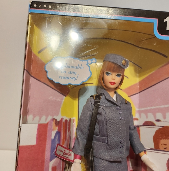 2009 My Favorite Career Pan Am Stewardess Barbie 1966 Reproduction Mattel - Picture 10 of 11